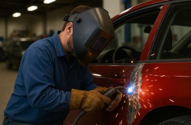 shop-technician-correcting-dents-body-repair